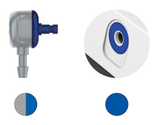 S Soft Cuff Connector for Able by Microlife B1 Plus Blood Pressure Monitors with Blue socket