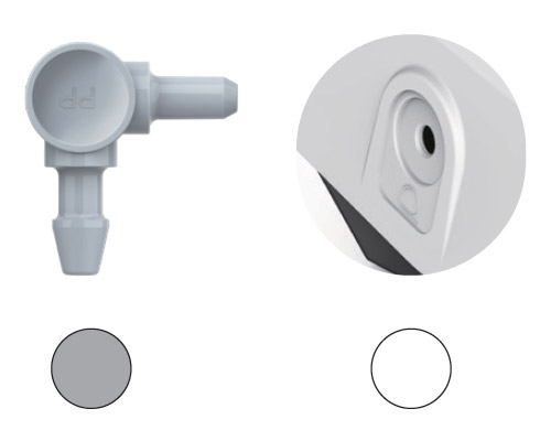 L-XL Soft Cuff Connector for Able by Microlife B3 AFIB Advanced Blood Pressure Monitor with White socket