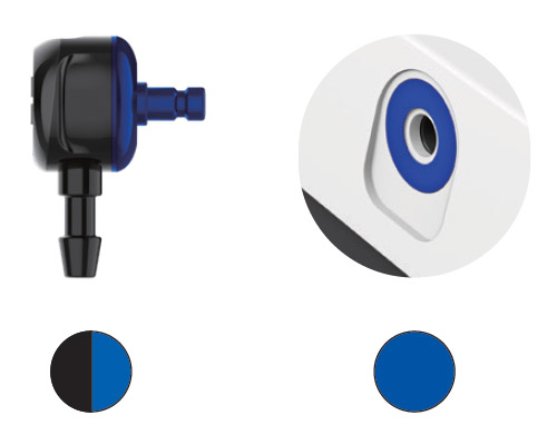 L-XL Soft Cuff Connector for Able by Microlife BT Blood Pressure Monitor with Blue socket